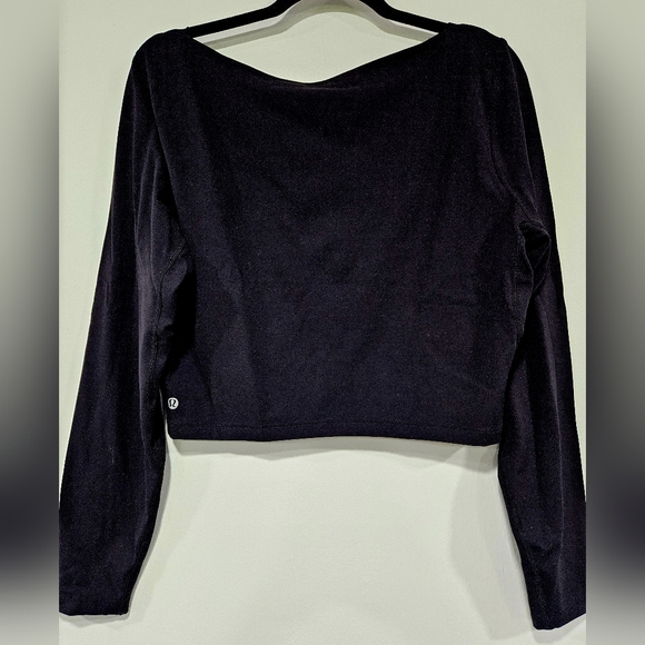 Ladies Lululemon Long Stretch Sleeve Crop Top - Picture 1 of 7